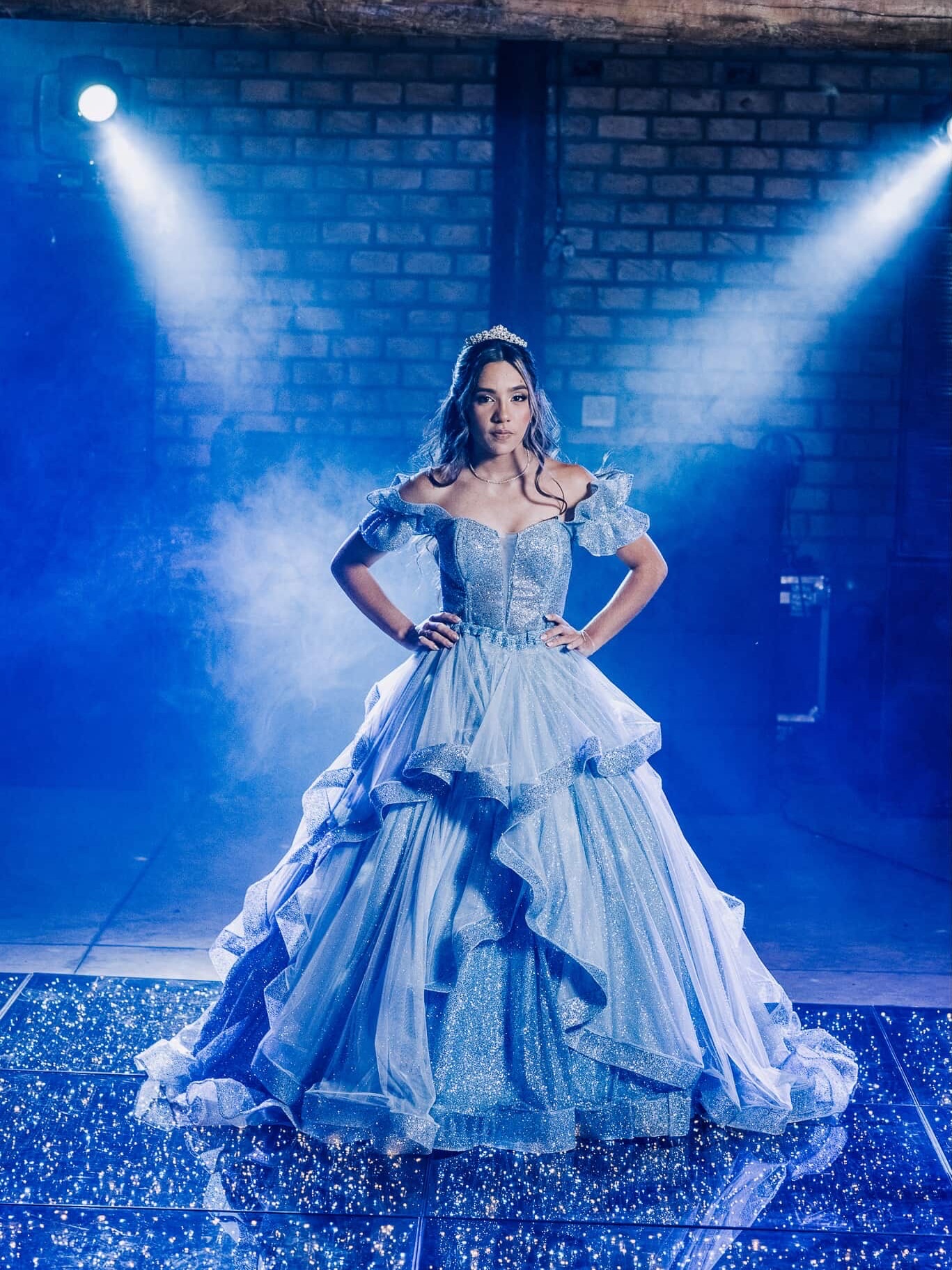 Vestido de debutante rosé