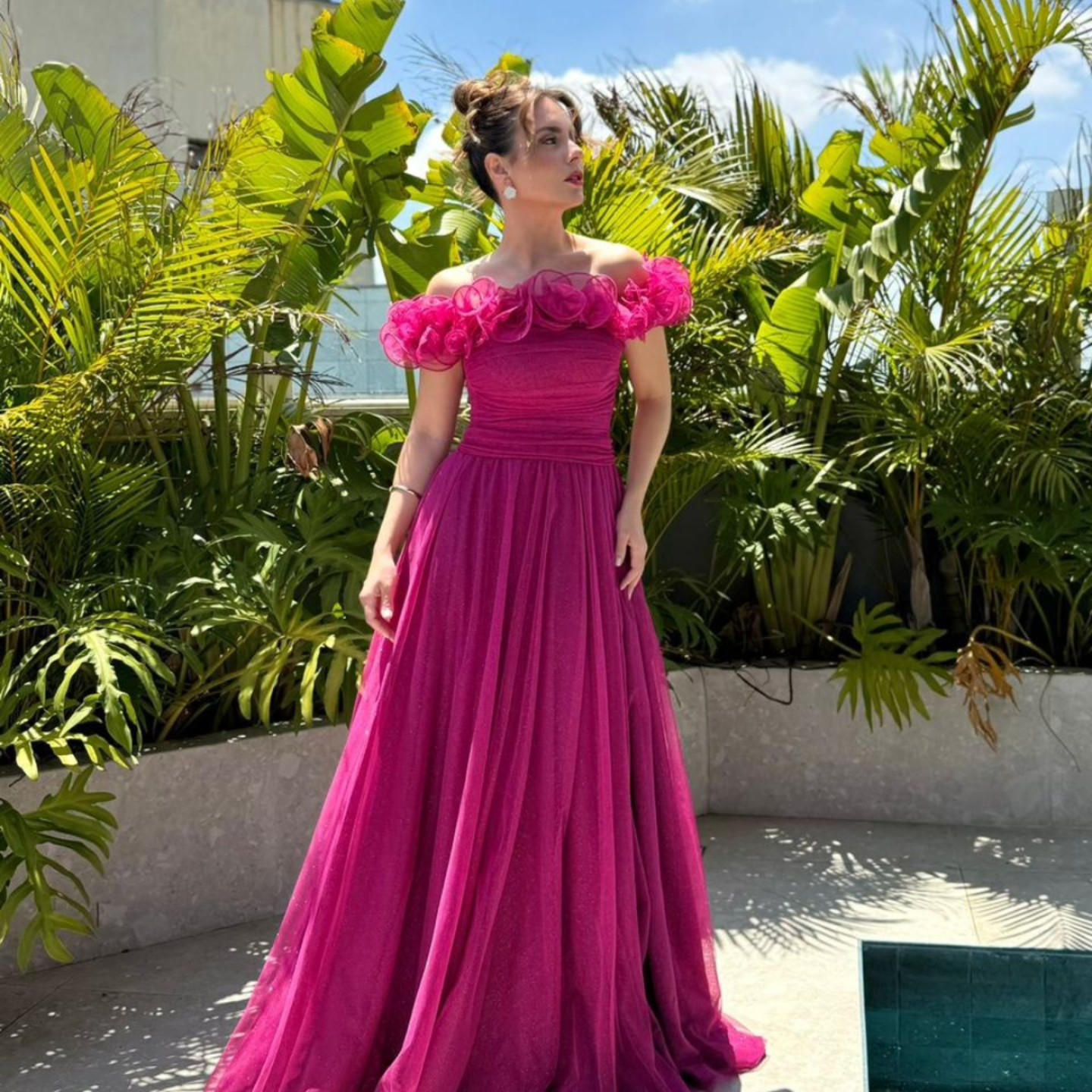 Vestido de madrinha champagne